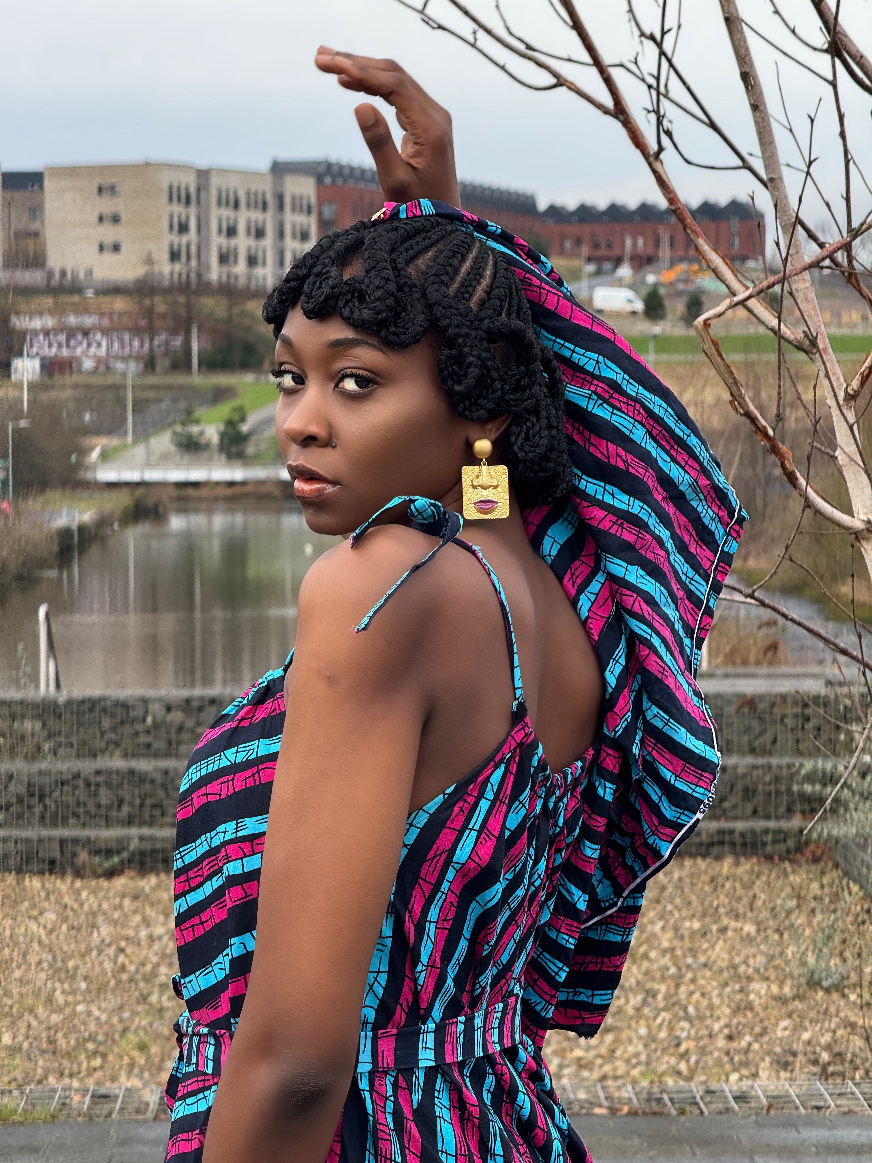 Artfully sculpted Afro-textured hair and lace artistry at Eva's Hair